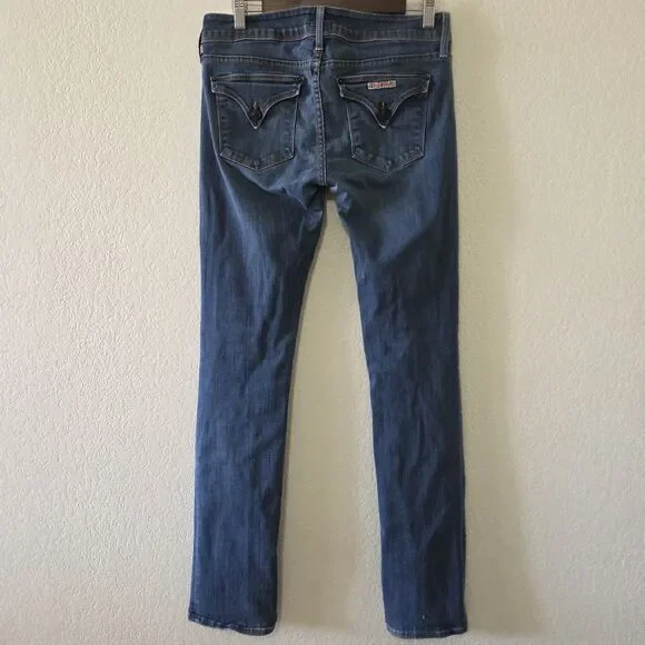 Hudson Ginny Straight Leg Blue Jeans 29 - Picture 4 of 7
